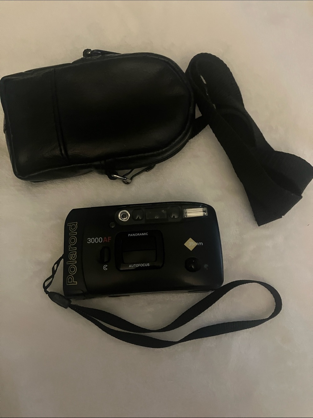 Polaroid 3000 AF Compact Camera in Black with Strap and Case